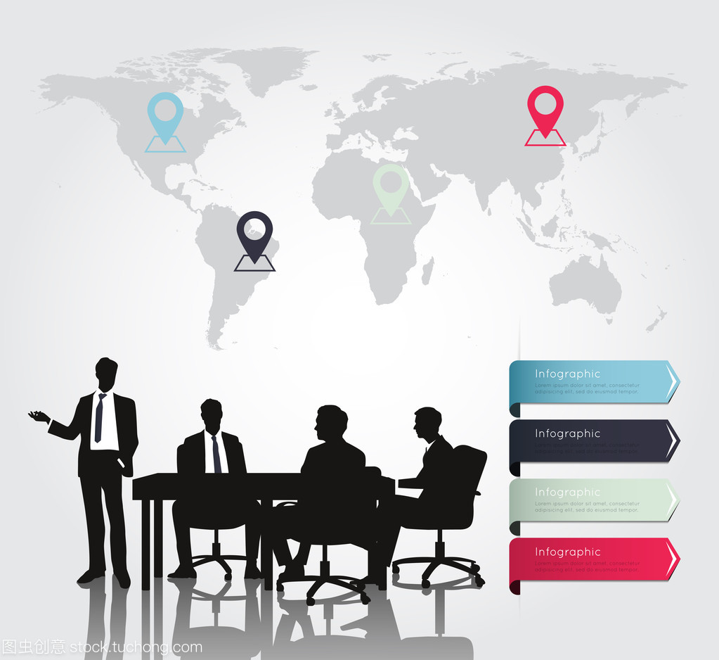 商務(wù)會議與現(xiàn)代信息圖表 信息咨詢領(lǐng)域的效率革命